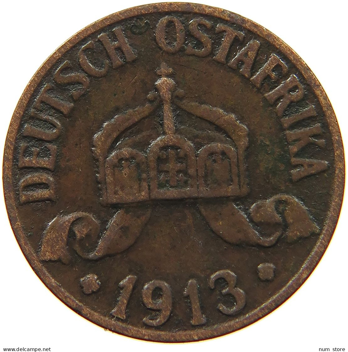 DEUTSCH OSTAFRIKA HELLER 1913 A  #MA 098465 - Deutsch-Ostafrika