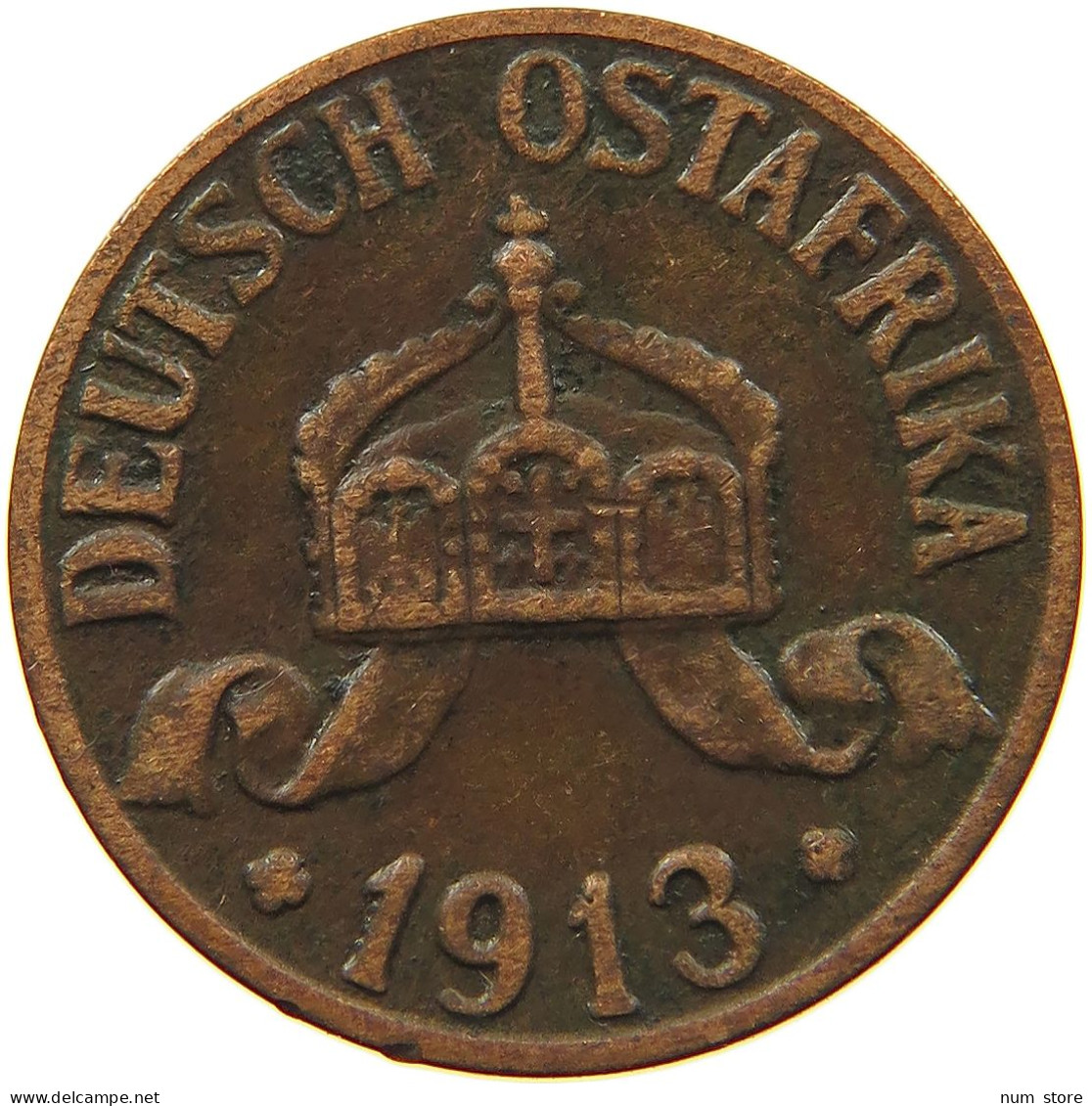 DEUTSCH OSTAFRIKA HELLER 1913 A  #MA 098464 - German East Africa