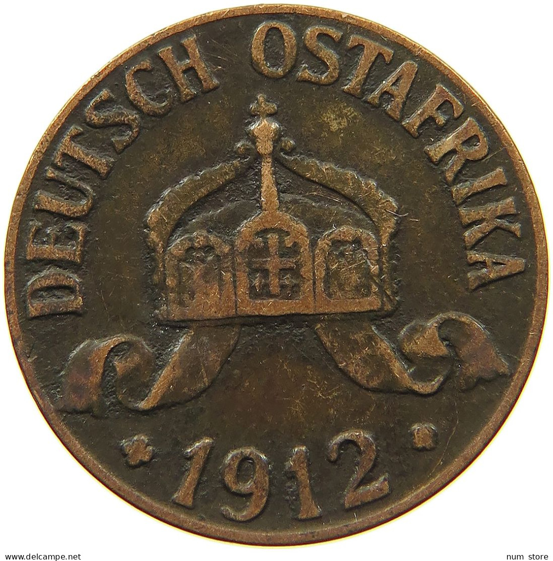 DEUTSCH OSTAFRIKA HELLER 1912 J  #MA 099972 - German East Africa