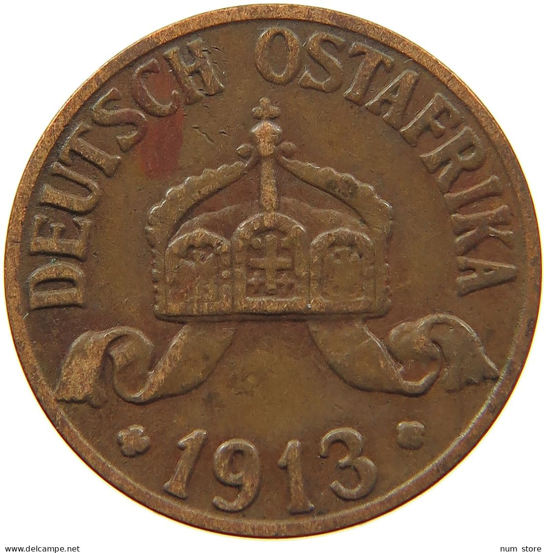 DEUTSCH OSTAFRIKA HELLER 1913 A  #MA 098490 - Deutsch-Ostafrika