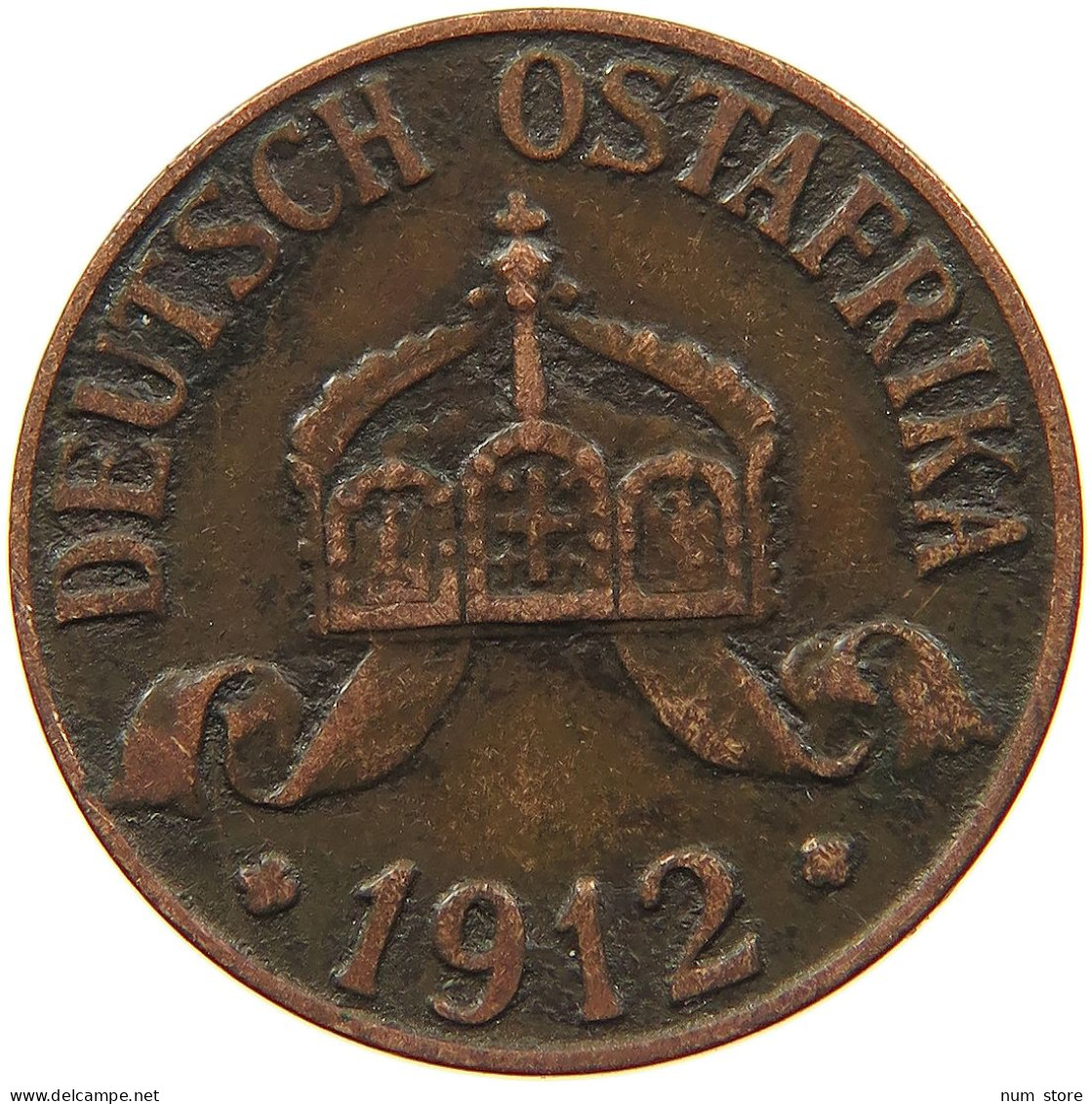 DEUTSCH OSTAFRIKA HELLER 1912 J  #MA 099931 - German East Africa