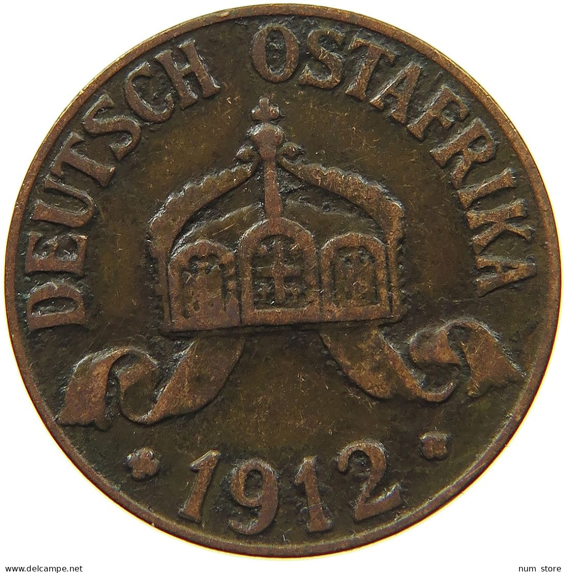 DEUTSCH OSTAFRIKA HELLER 1912 J  #MA 099964 - German East Africa