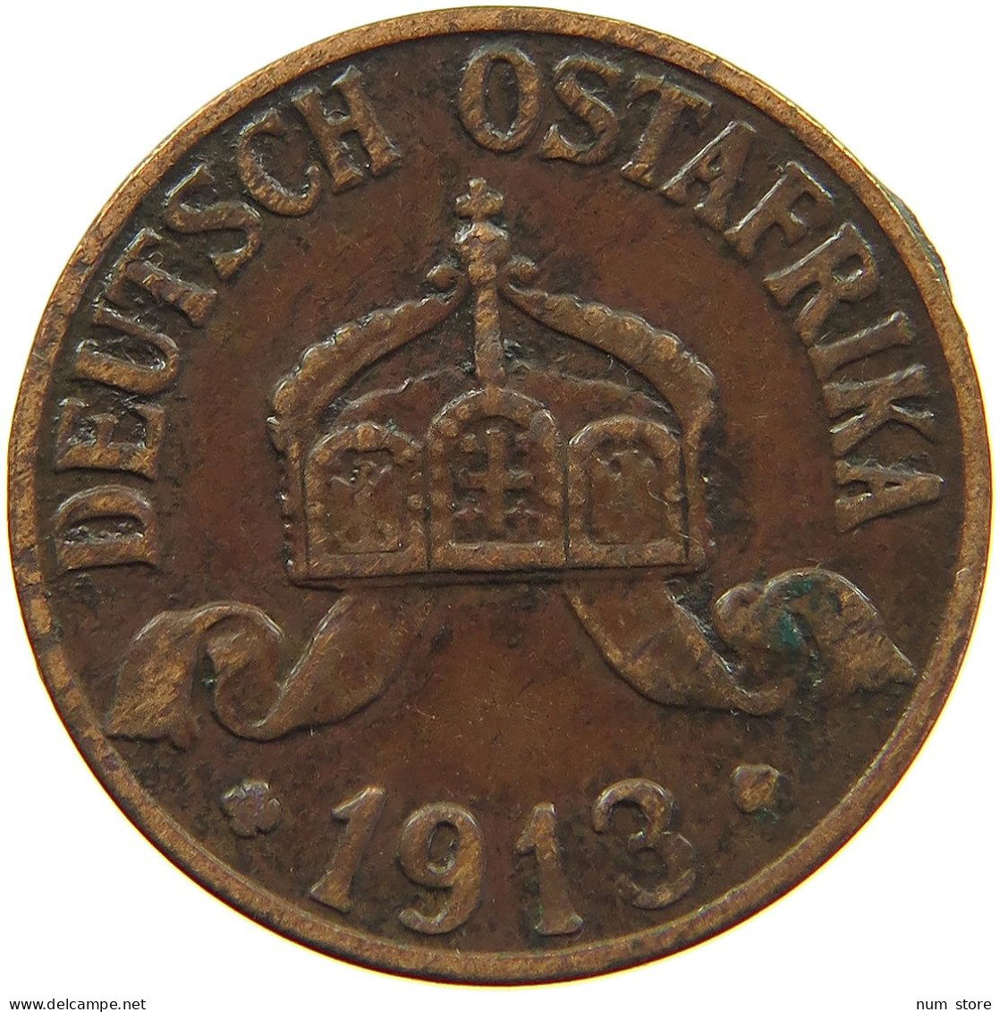 DEUTSCH OSTAFRIKA HELLER 1913 A  #MA 098526 - Deutsch-Ostafrika