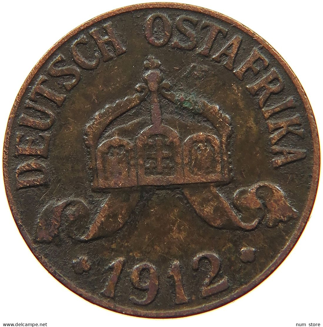 DEUTSCH OSTAFRIKA HELLER 1912 J  #MA 099921 - German East Africa