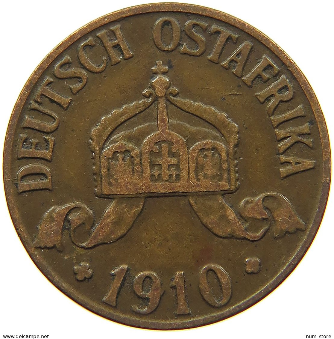DEUTSCH OSTAFRIKA HELLER 1910 J  #MA 099996 - German East Africa