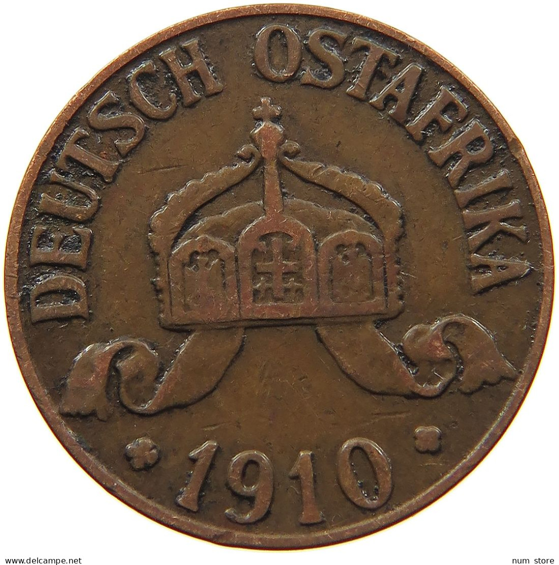 DEUTSCH OSTAFRIKA HELLER 1910 J  #MA 099930 - Deutsch-Ostafrika