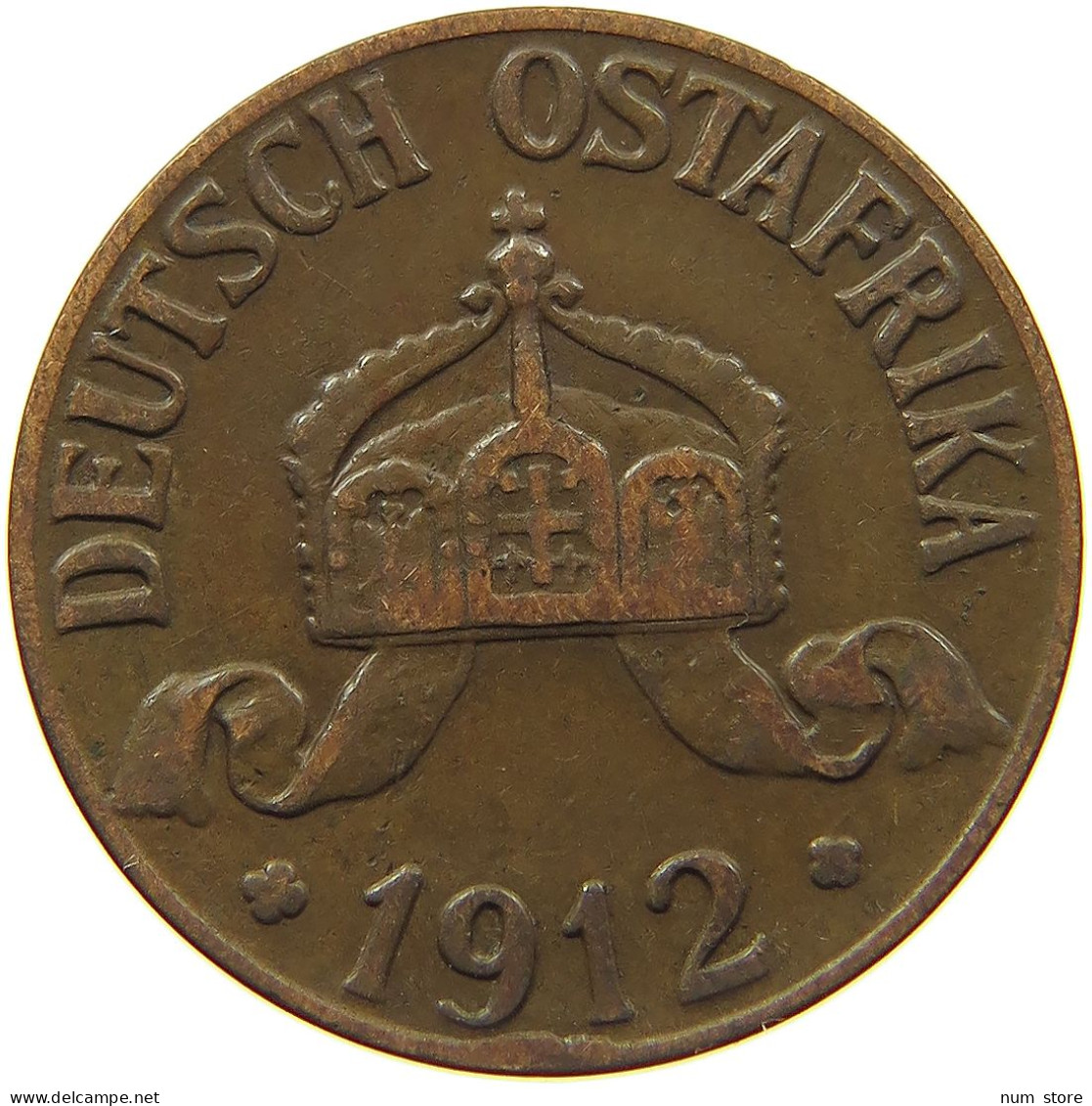 DEUTSCH OSTAFRIKA HELLER 1912 J  #MA 099970 - Deutsch-Ostafrika