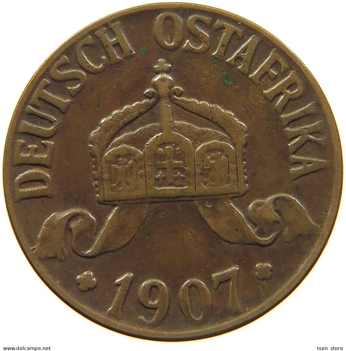 DEUTSCH OSTAFRIKA HELLER 1907 J  #MA 099999 - German East Africa