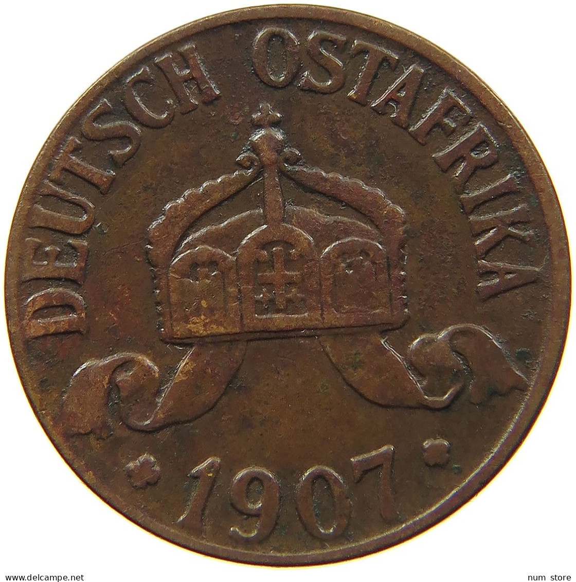 DEUTSCH OSTAFRIKA HELLER 1907 J  #MA 099993 - Duits-Oost-Afrika