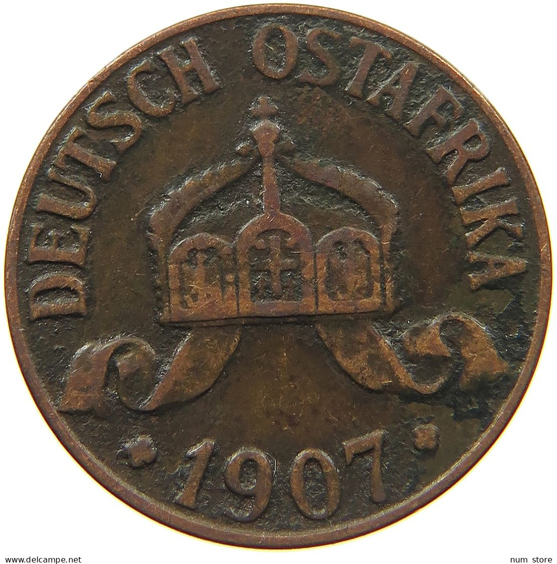 DEUTSCH OSTAFRIKA HELLER 1907 J  #MA 099979 - Deutsch-Ostafrika