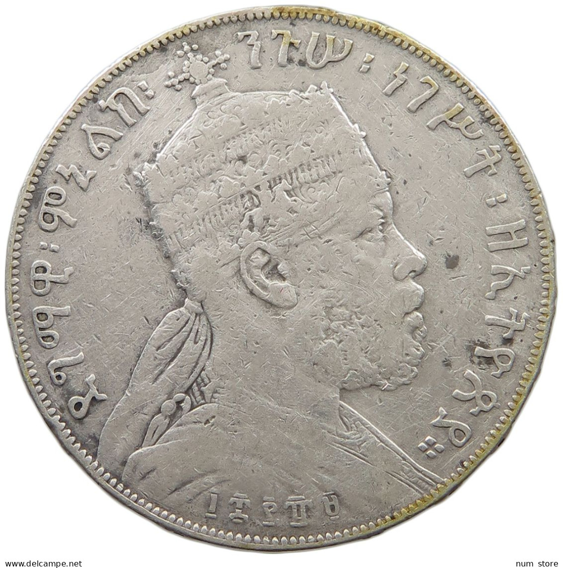 ETHIOPIA BIRR 1889 MENELIK II. #MA 025052 - Ethiopie