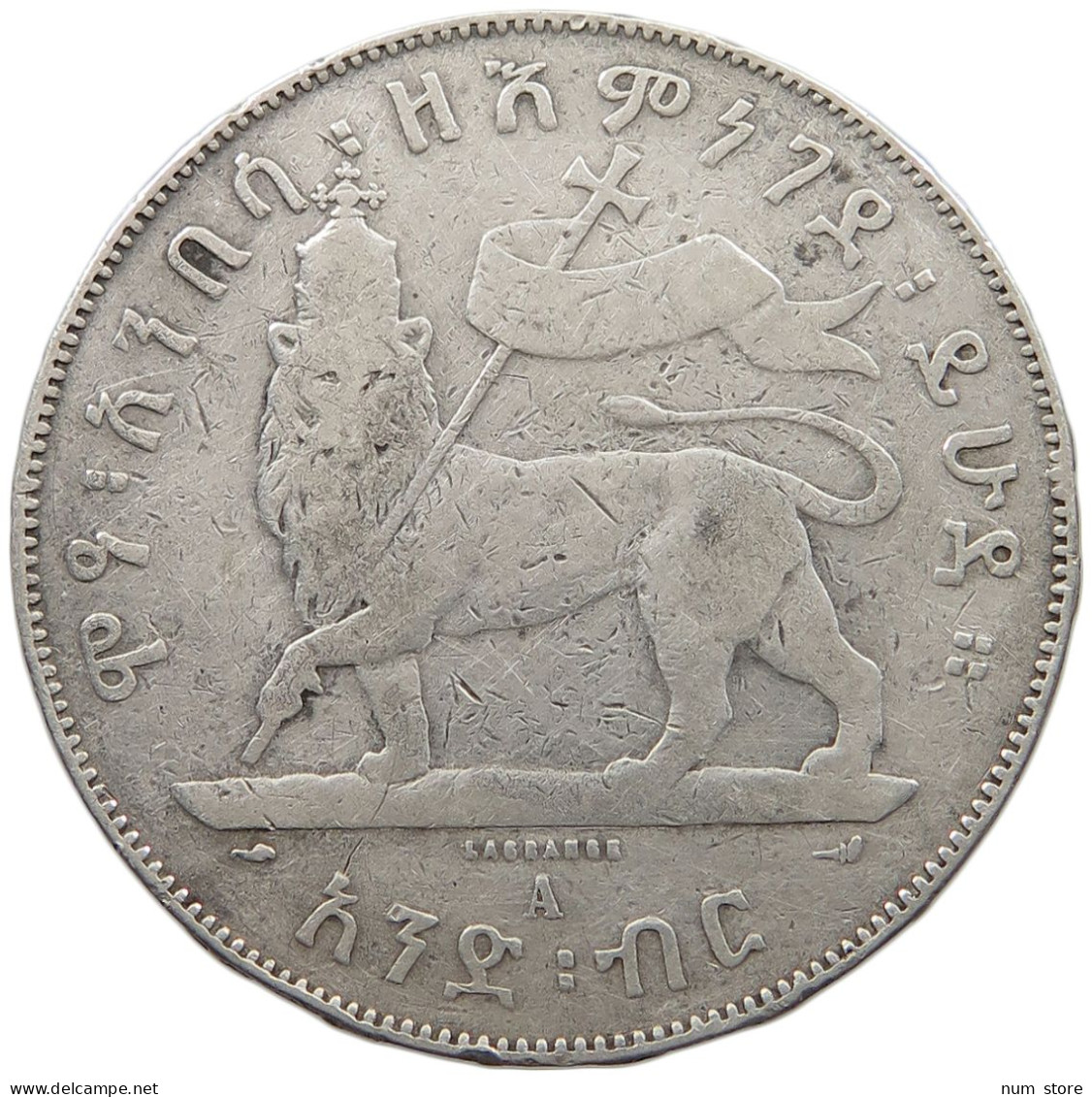 ETHIOPIA BIRR 1889 MENELIK II. #MA 025052 - Ethiopië