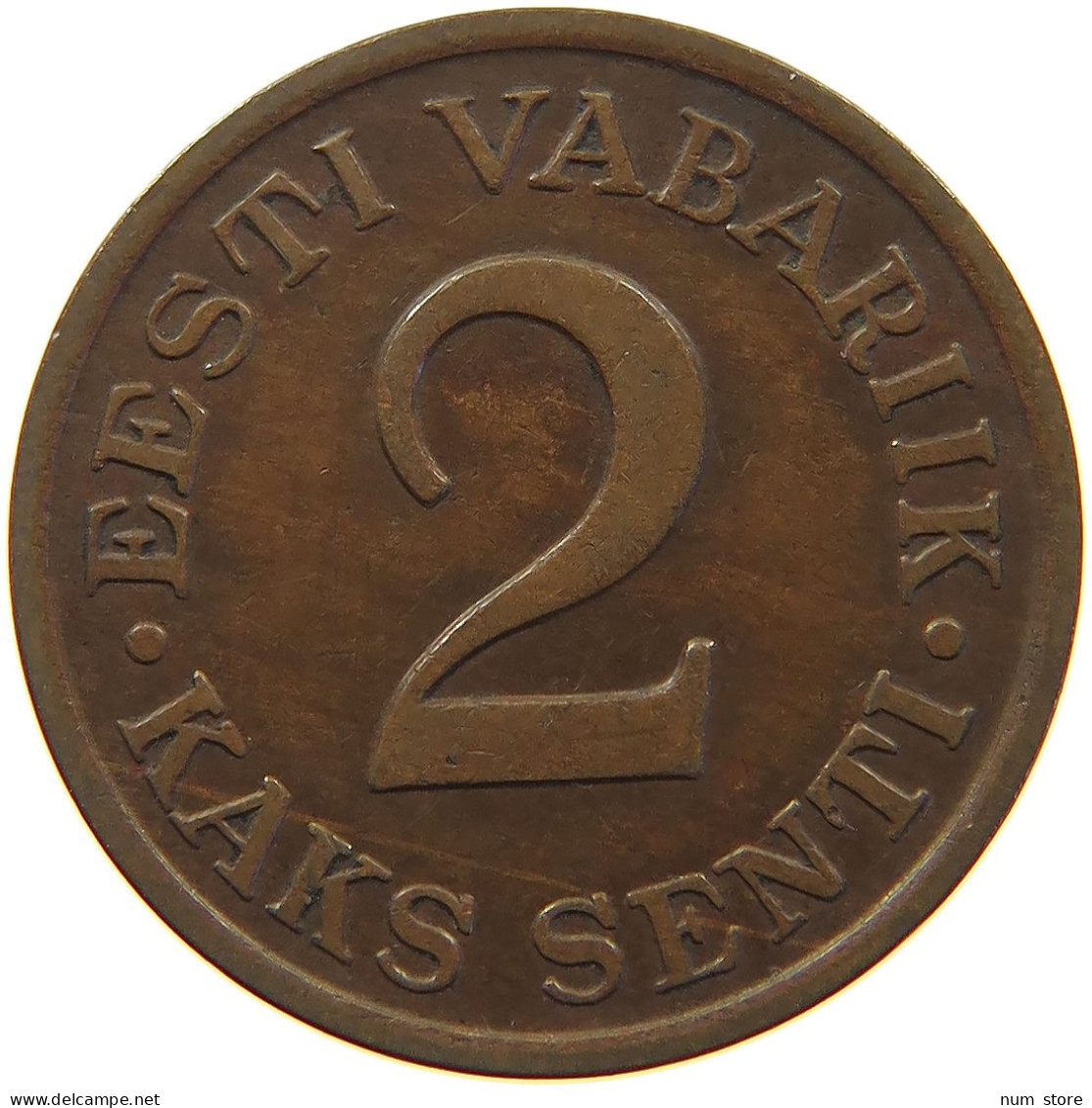 ESTONIA 2 SENTI 1934  #MA 063022 - Estonie