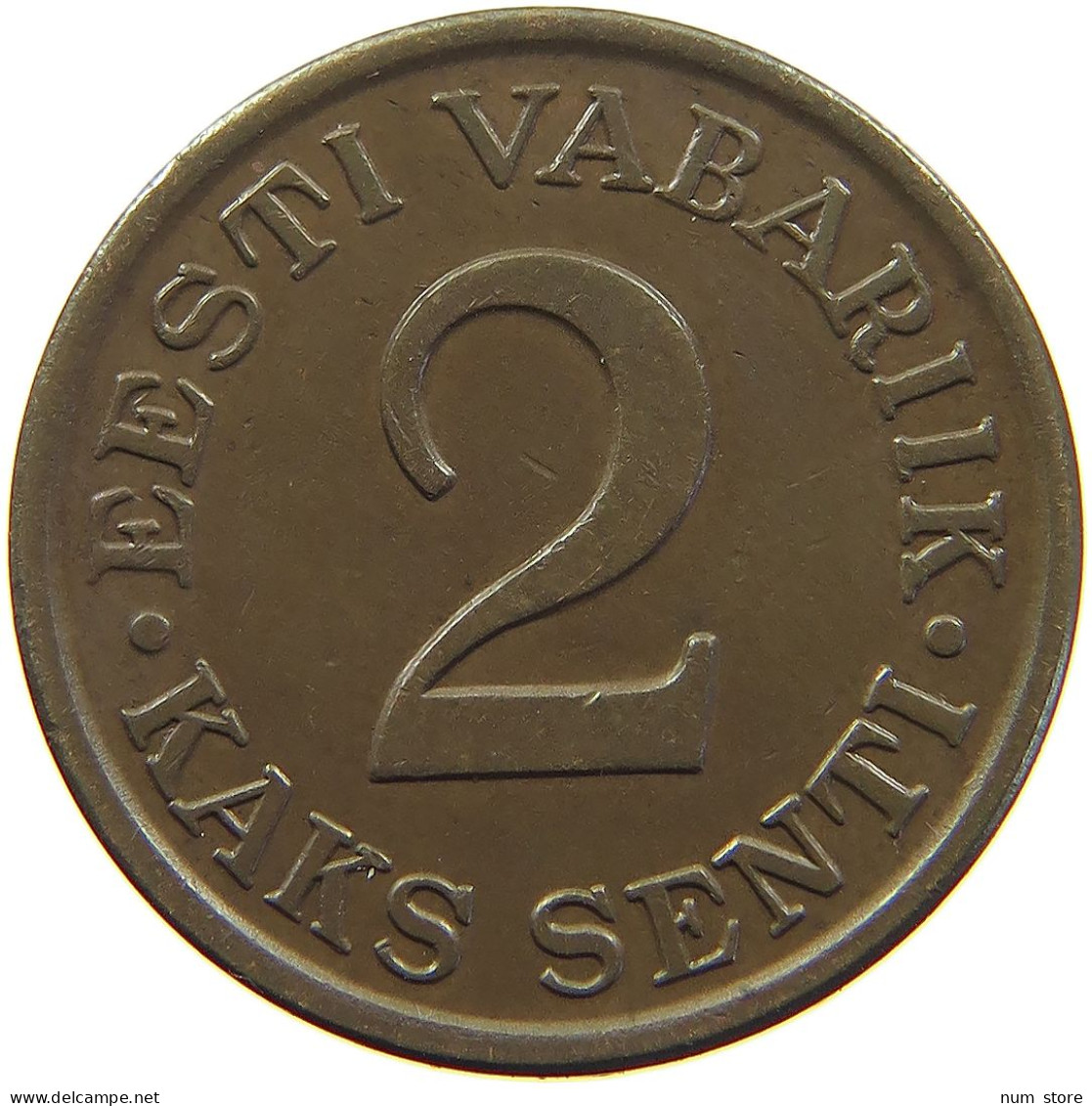 ESTONIA 2 SENTI 1934  #MA 100838 - Estonie