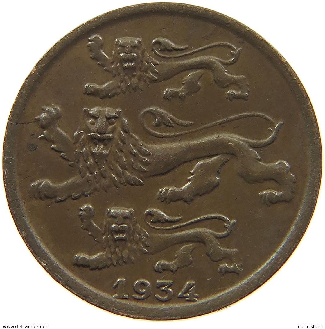 ESTONIA 2 SENTI 1934  #MA 100838 - Estonie