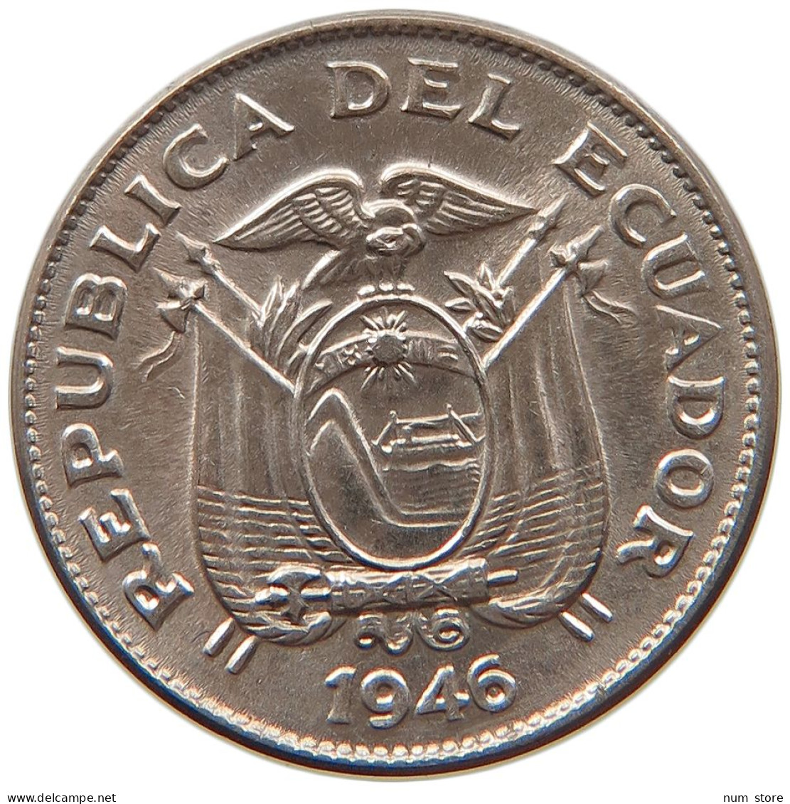 ECUADOR 5 CENTAVOS 1946  #MA 073192 - Ecuador