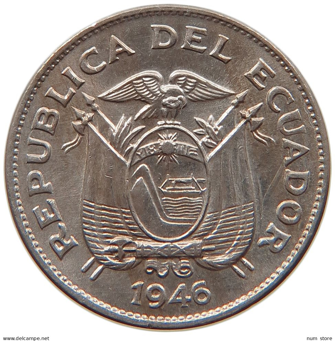 ECUADOR 5 CENTAVOS 1946  #MA 067025 - Equateur