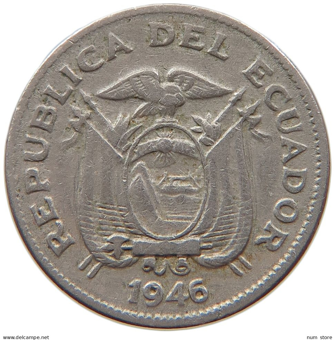 ECUADOR 5 CENTAVOS 1946  #MA 067144 - Equateur