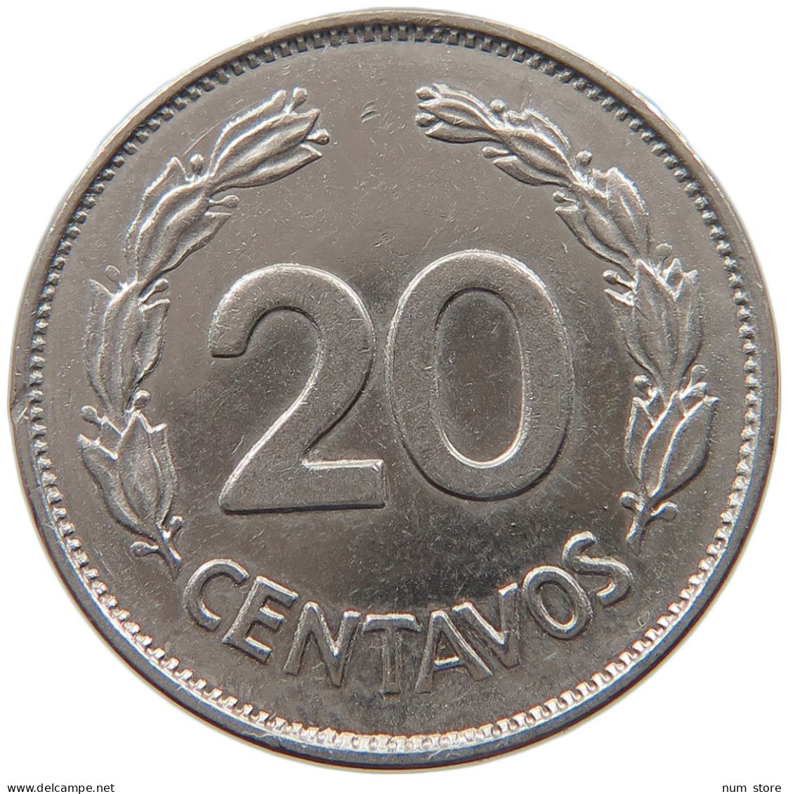 ECUADOR 20 CENTAVOS 1969  #MA 099791 - Equateur