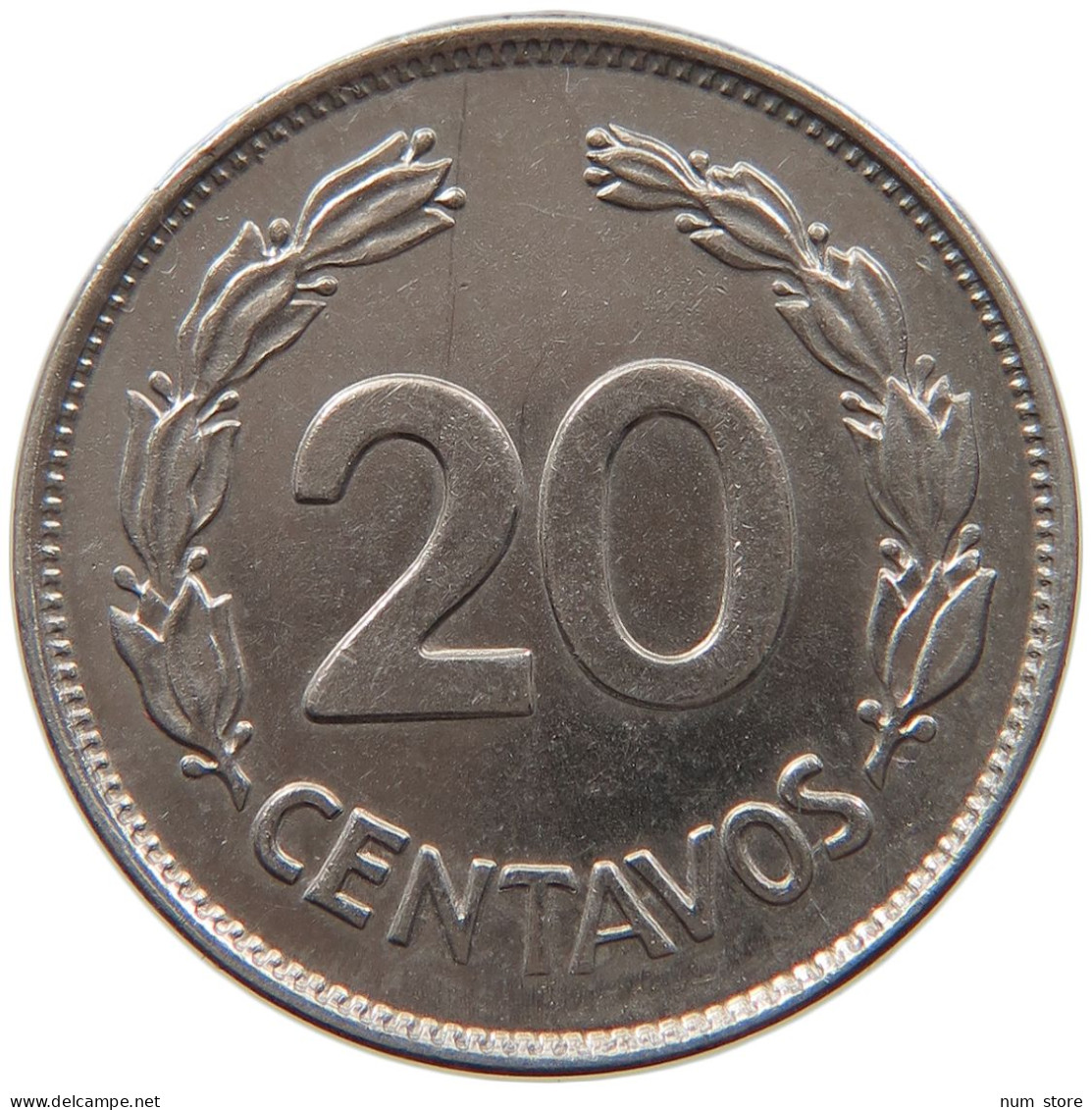 ECUADOR 20 CENTAVOS 1966  #MA 067135 - Ecuador