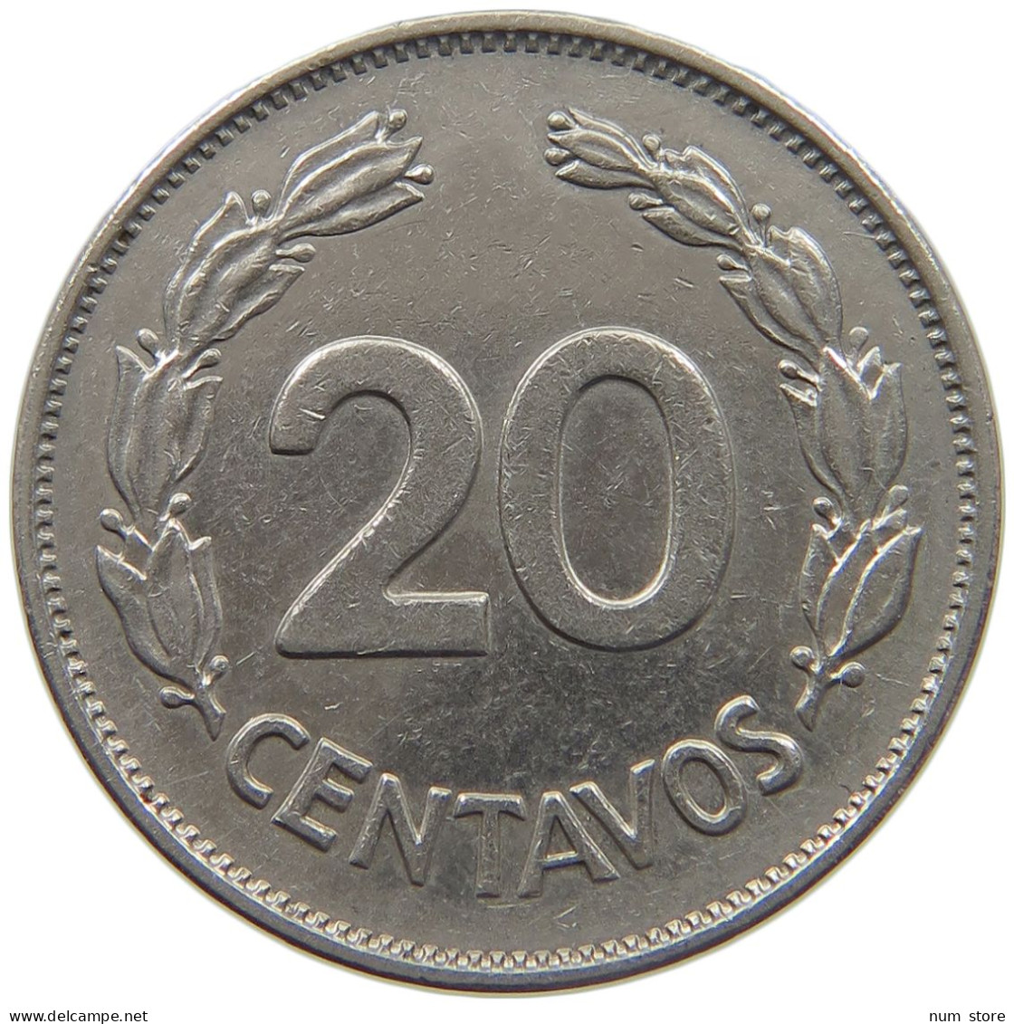 ECUADOR 20 CENTAVOS 1972  #MA 025439 - Ecuador