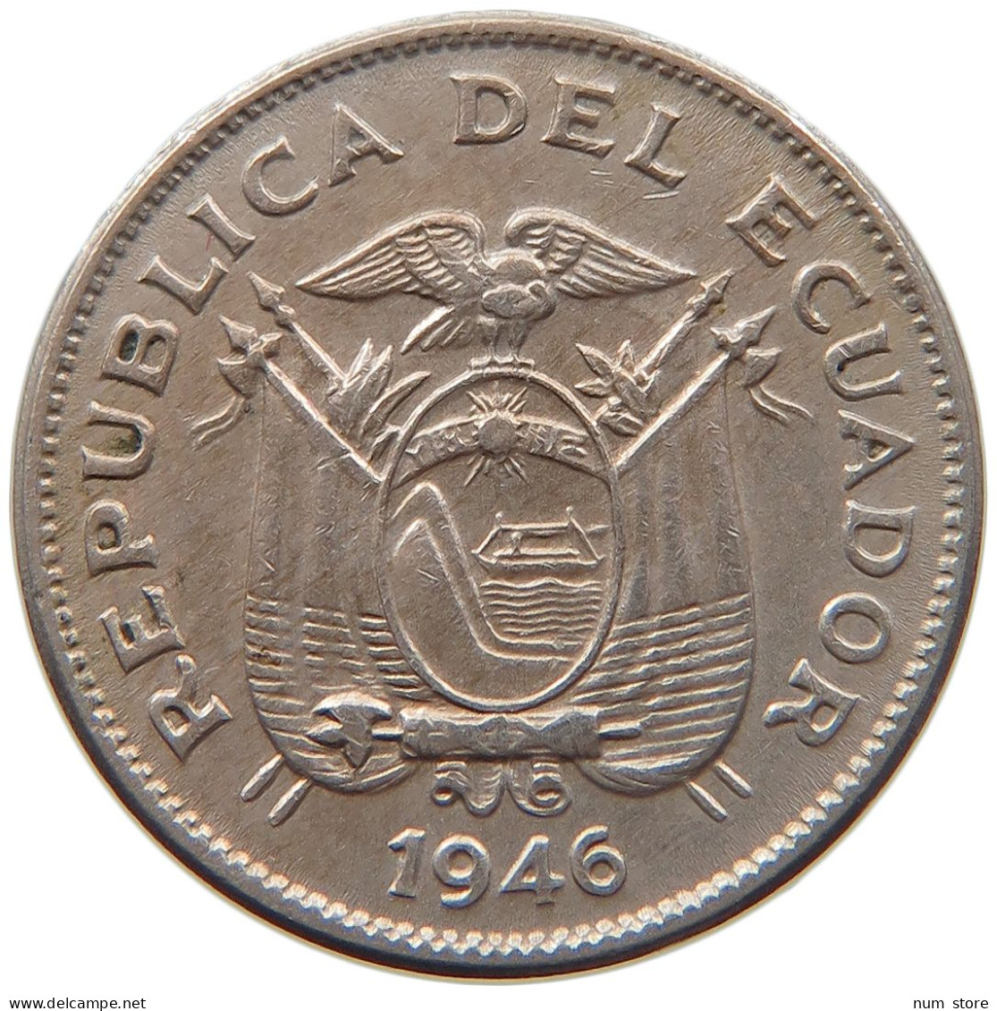 ECUADOR 10 CENTAVOS 1946  #MA 067142 - Ecuador