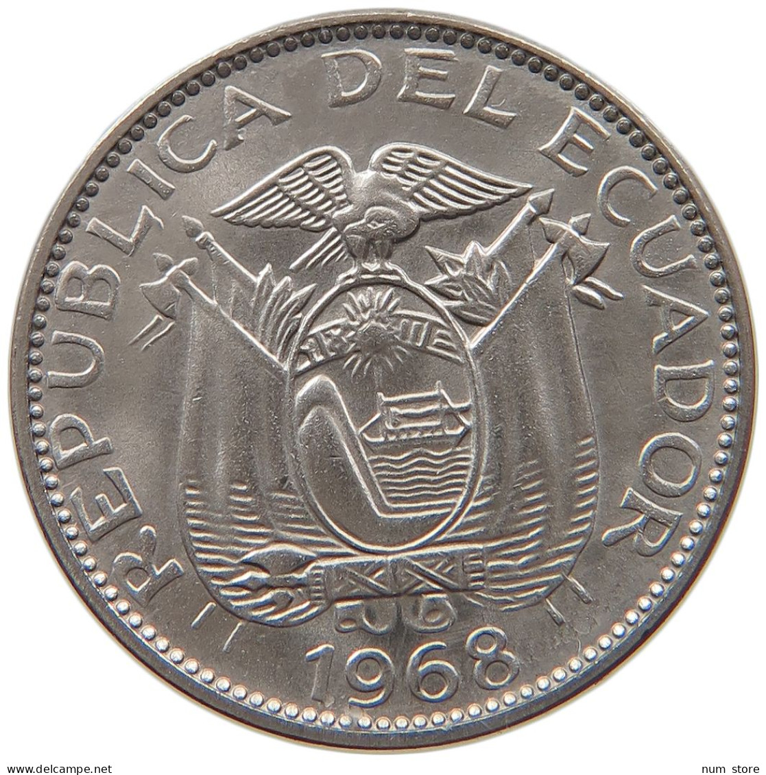 ECUADOR 10 CENTAVOS 1968  #MA 099864 - Ecuador