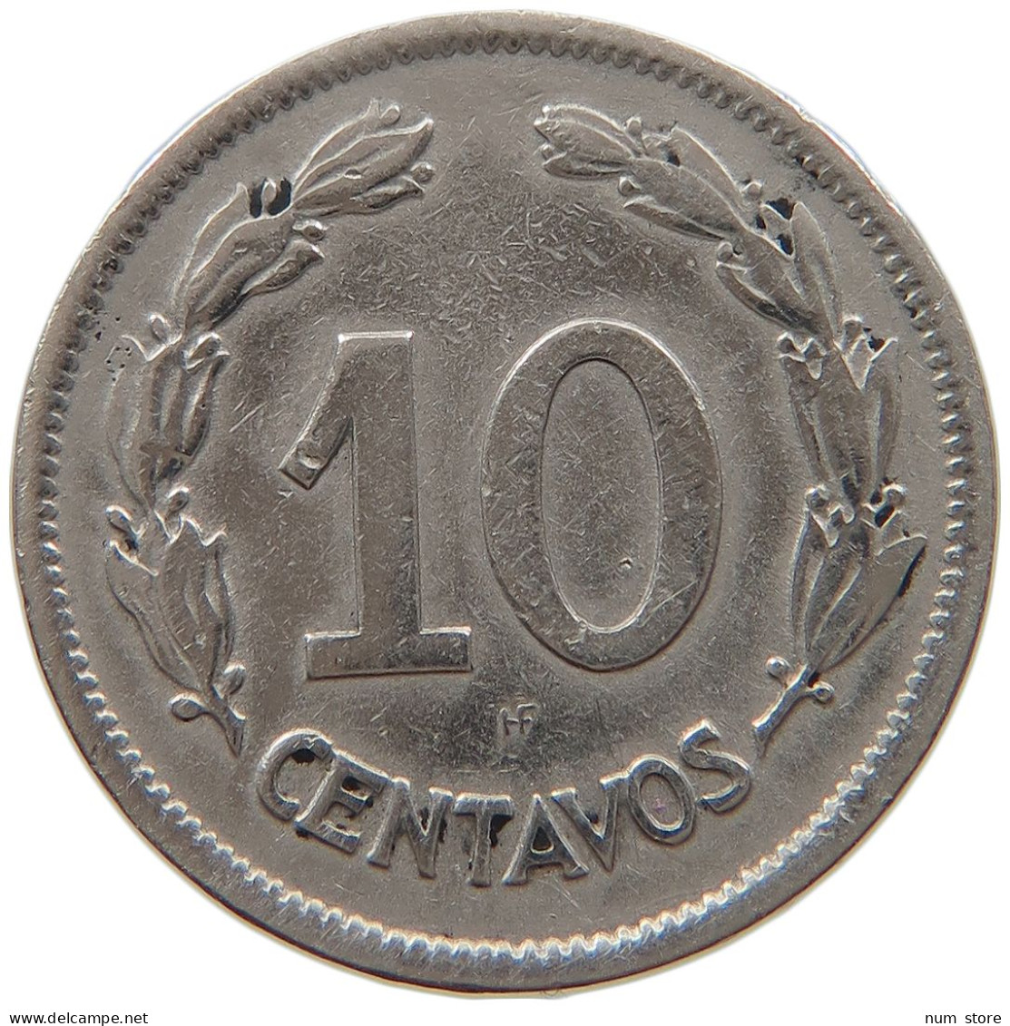 ECUADOR 10 CENTAVOS 1937  #MA 067139 - Equateur