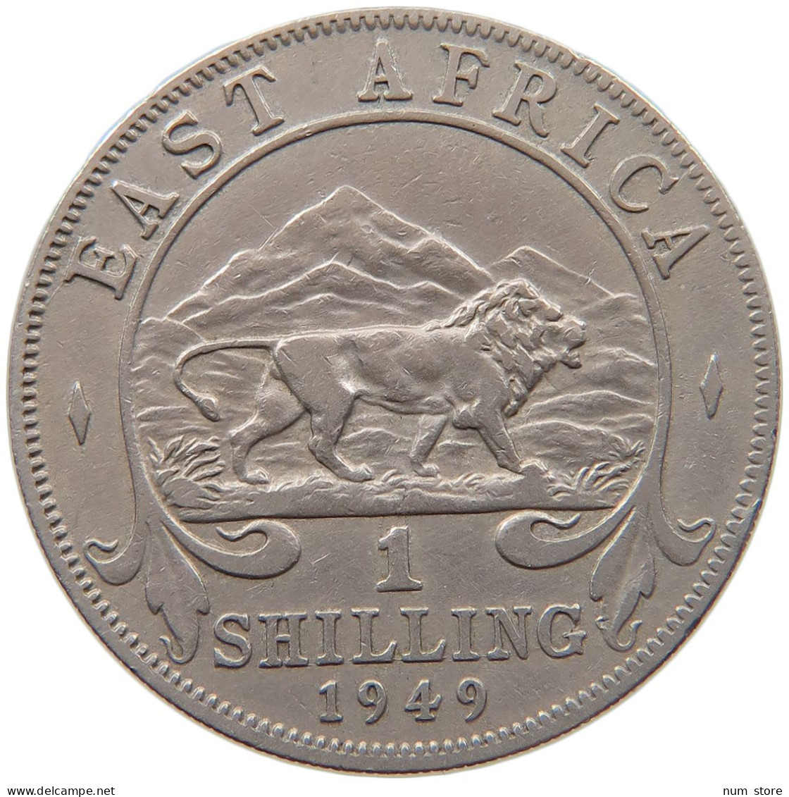 EAST AFRICA SHILLING 1949 GEORGE VI. (1936-1952) #MA 065499 - British Colony