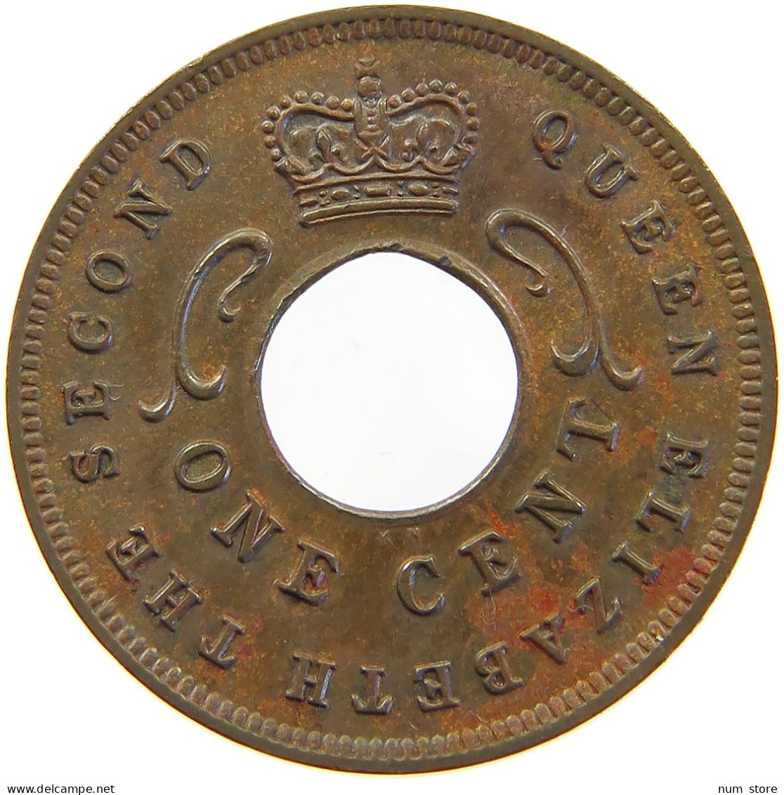 EAST AFRICA CENT 1955 ELIZABETH II. (1952-) #MA 065550 - Colonie Britannique