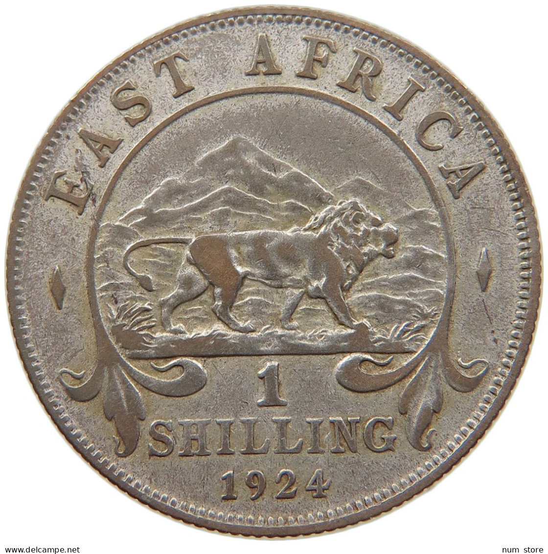 EAST AFRICA SHILLING 1924 GEORGE V. (1910-1936) #MA 065502 - Britse Kolonie