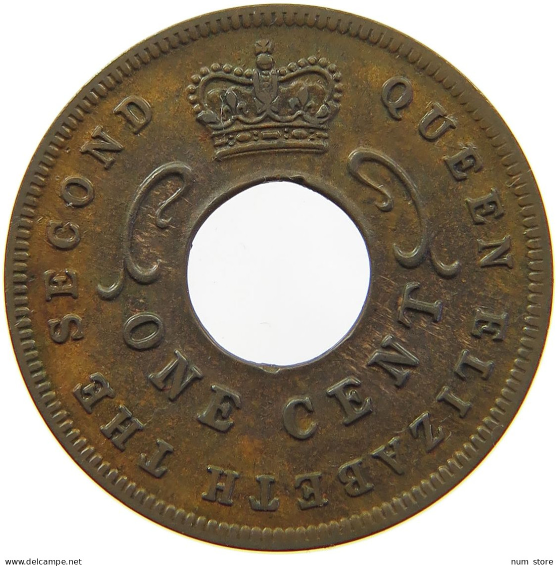 EAST AFRICA CENT 1954 ELIZABETH II. (1952-) #MA 065546 - Britse Kolonie