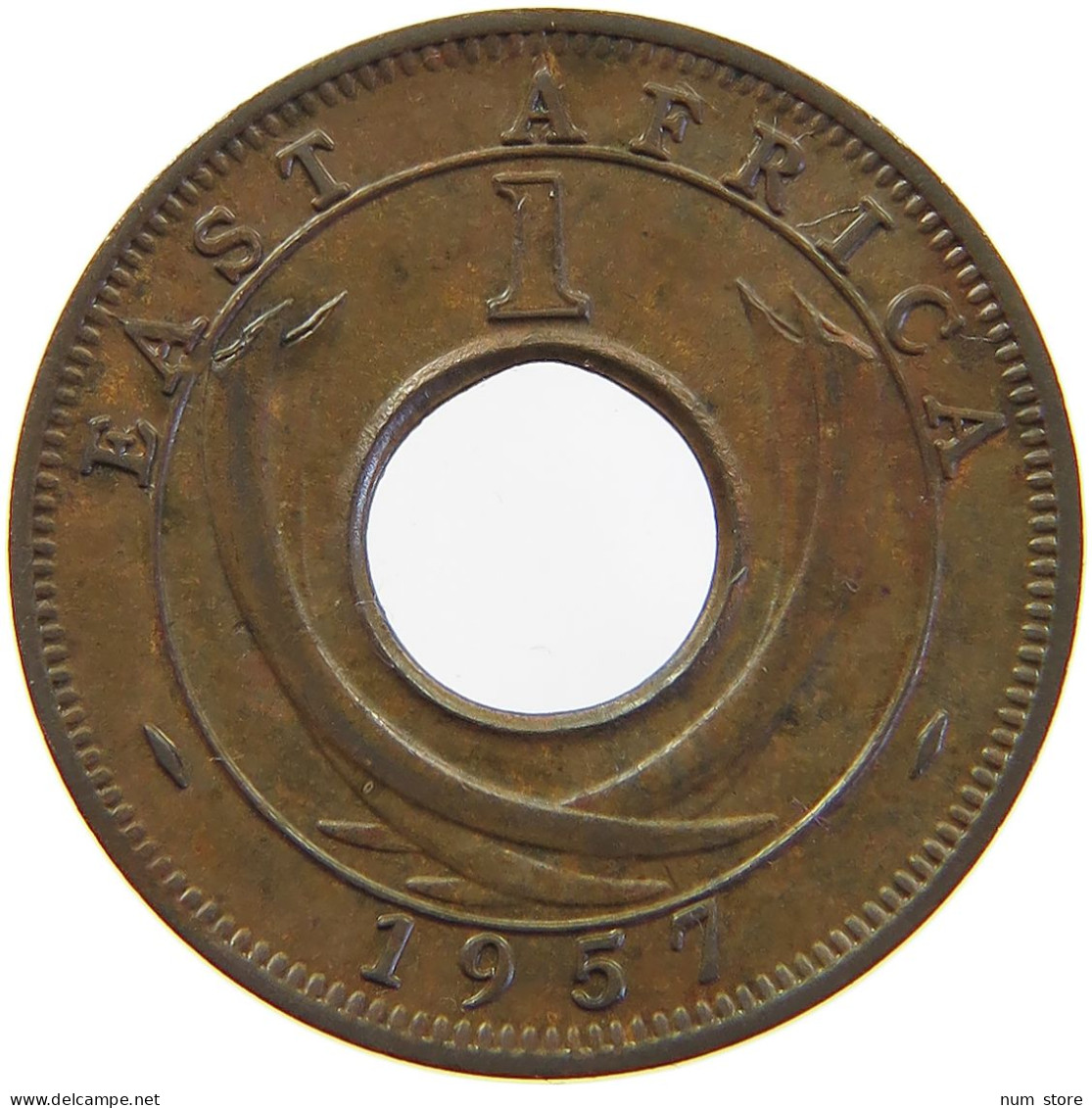 EAST AFRICA CENT 1957 ELIZABETH II. (1952-) #MA 065536 - Colonie Britannique