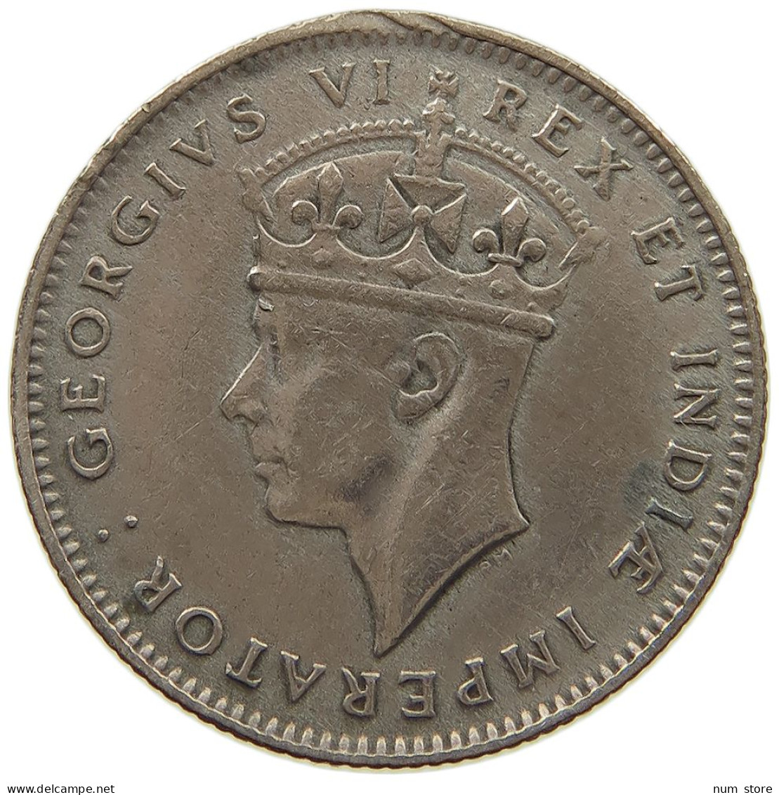 EAST AFRICA 50 CENTS 1937 GEORGE VI. (1936-1952) #MA 021362 - Colonie Britannique