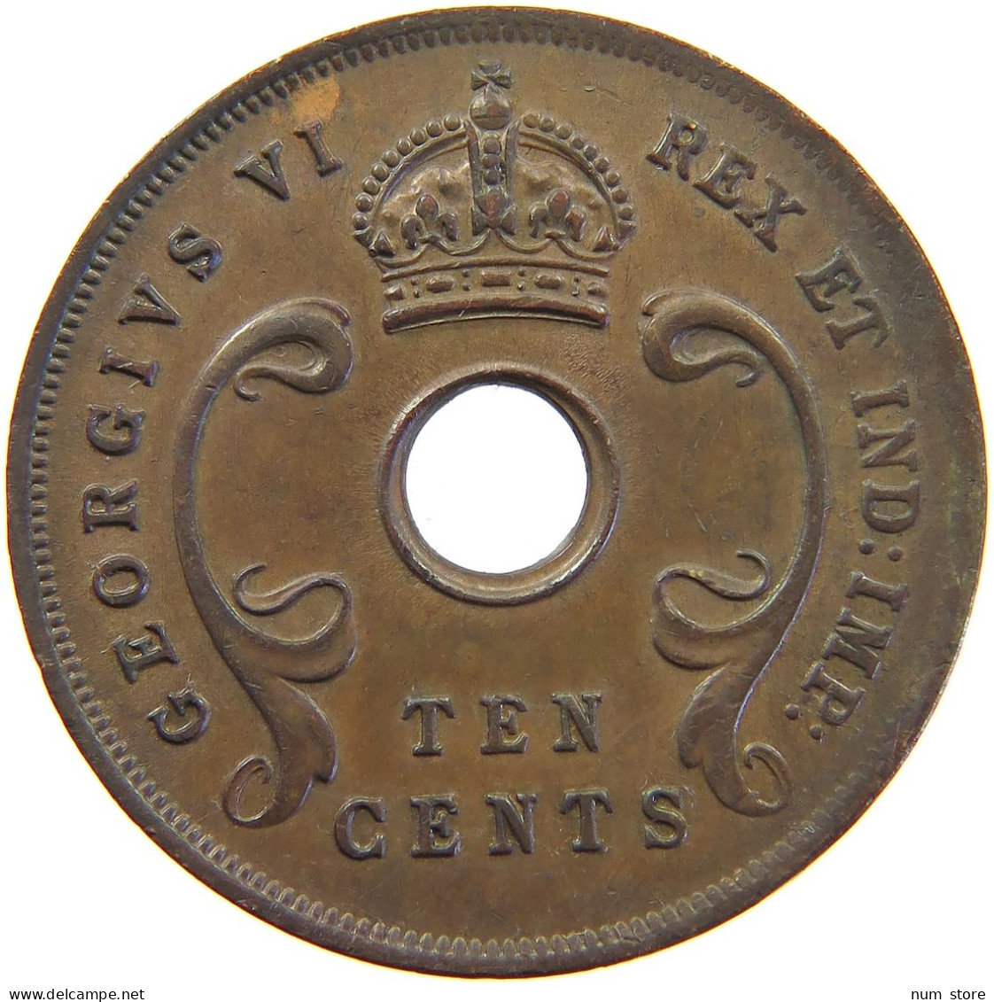 EAST AFRICA 10 CENTS 1943 GEORGE VI. (1936-1952) #MA 065511 - Britische Kolonie