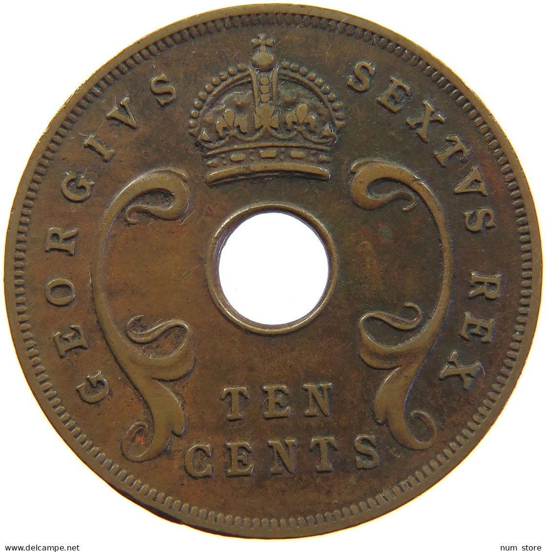 EAST AFRICA 10 CENTS 1951 GEORGE VI. (1936-1952) #MA 065508 - British Colony