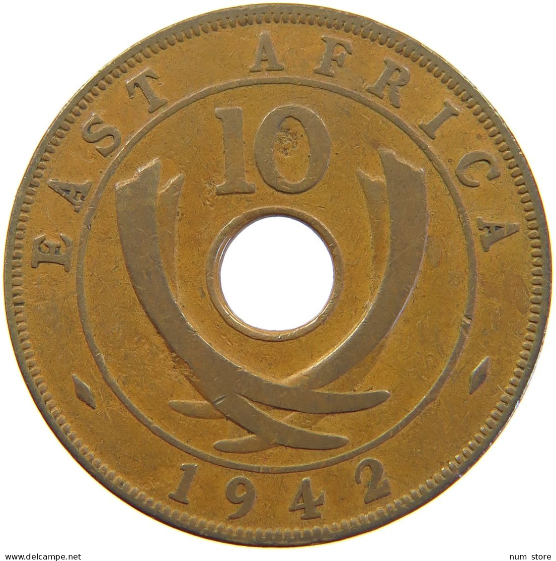 EAST AFRICA 10 CENTS 1942 GEORGE VI. (1936-1952) #MA 065516 - Colonie Britannique