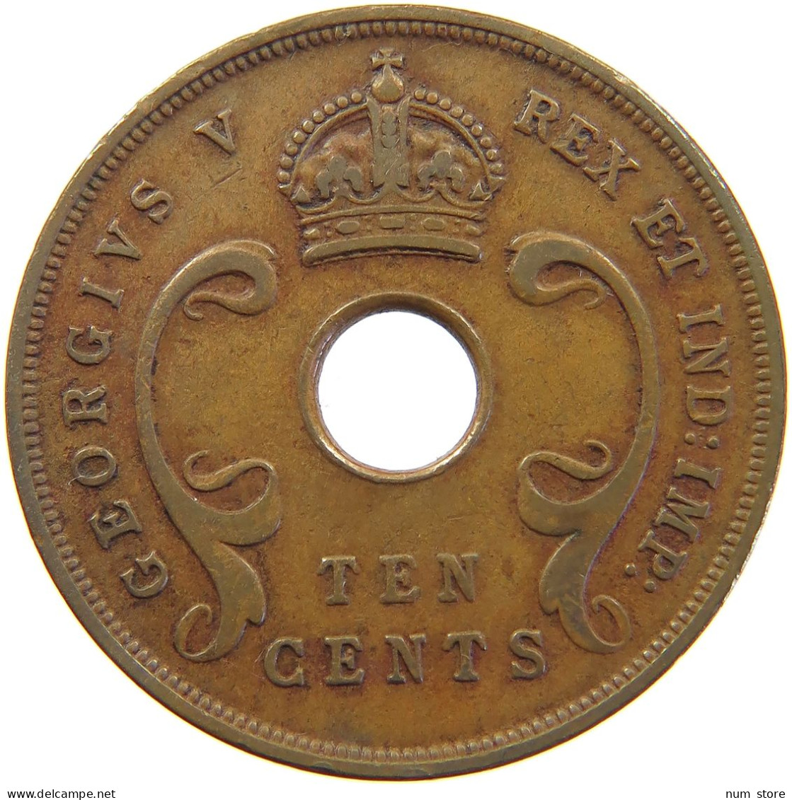 EAST AFRICA 10 CENTS 1935 GEORGE V. (1910-1936) #MA 065506 - Colonia Británica