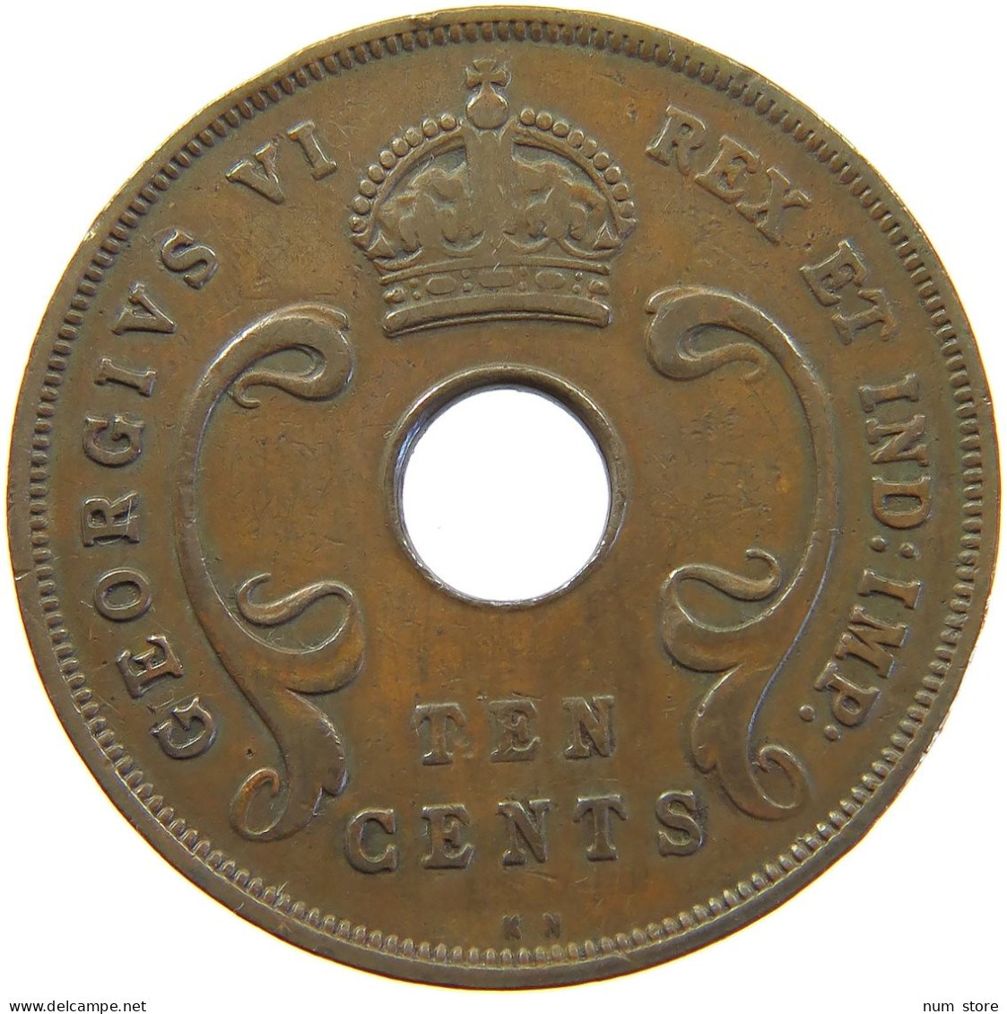 EAST AFRICA 10 CENTS 1939 GEORGE VI. (1936-1952) #MA 065515 - British Colony