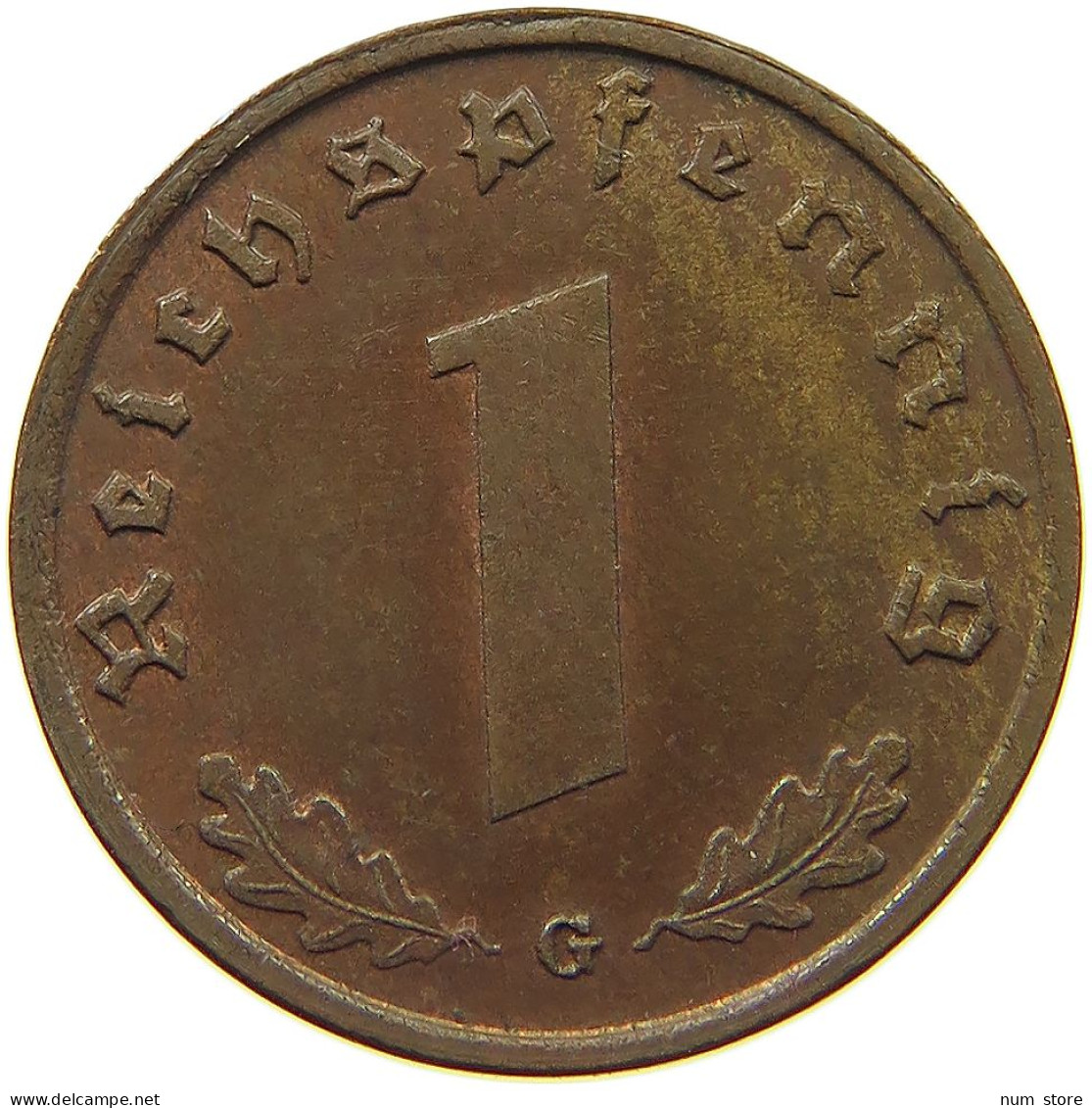 DRITTES REICH REICHSPFENNIG 1940 G  #MA 100071 - 1 Reichspfennig