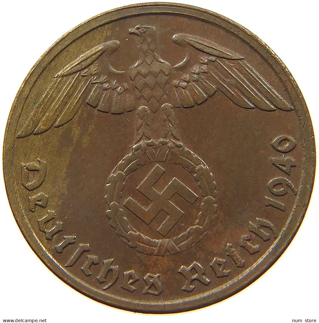 DRITTES REICH REICHSPFENNIG 1940 G  #MA 100071 - 1 Reichspfennig