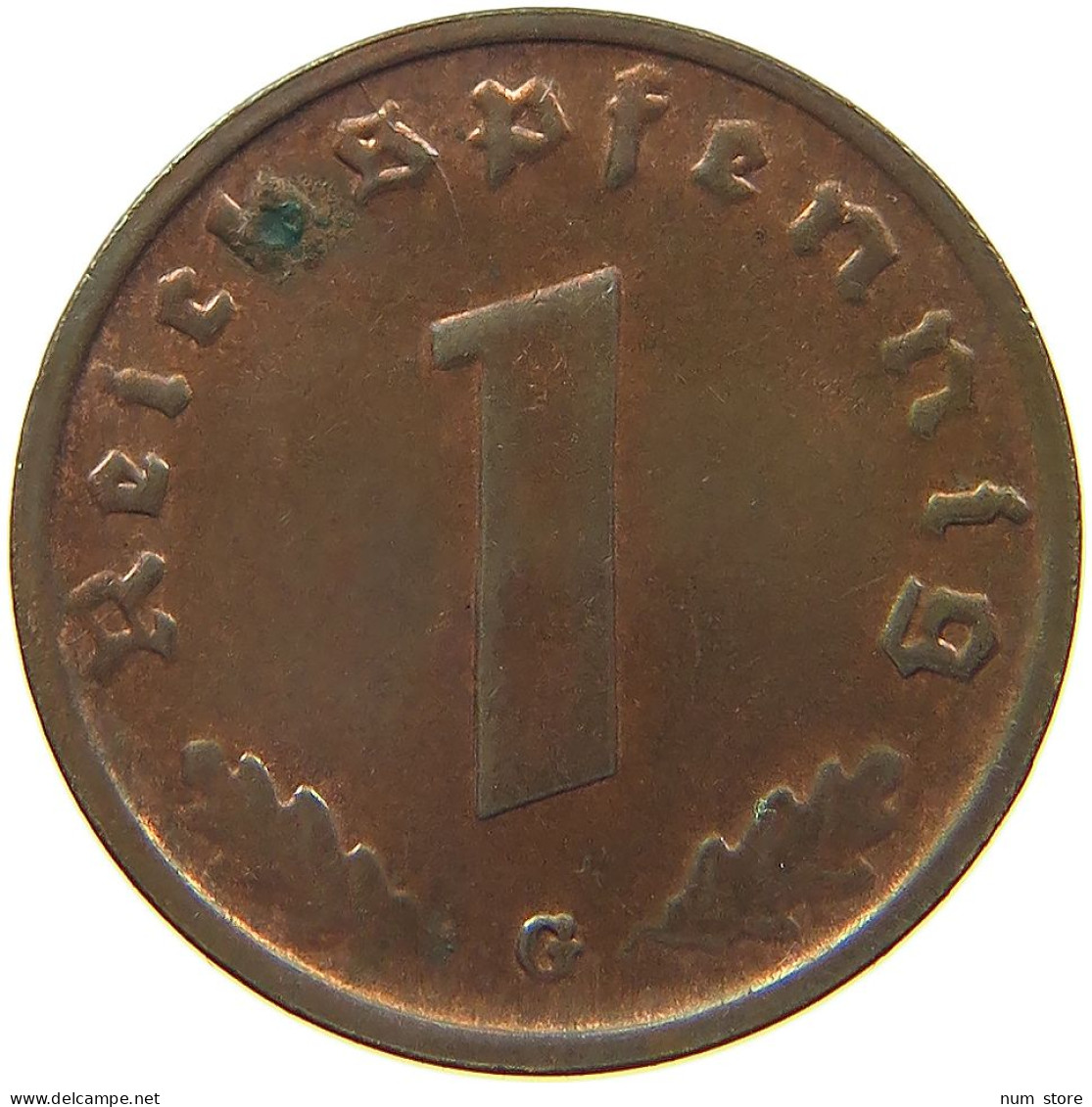 DRITTES REICH REICHSPFENNIG 1940 G  #MA 100070 - 1 Reichspfennig