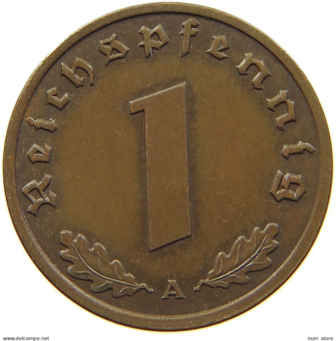 DRITTES REICH REICHSPFENNIG 1939 A  #MA 100096 - 1 Reichspfennig