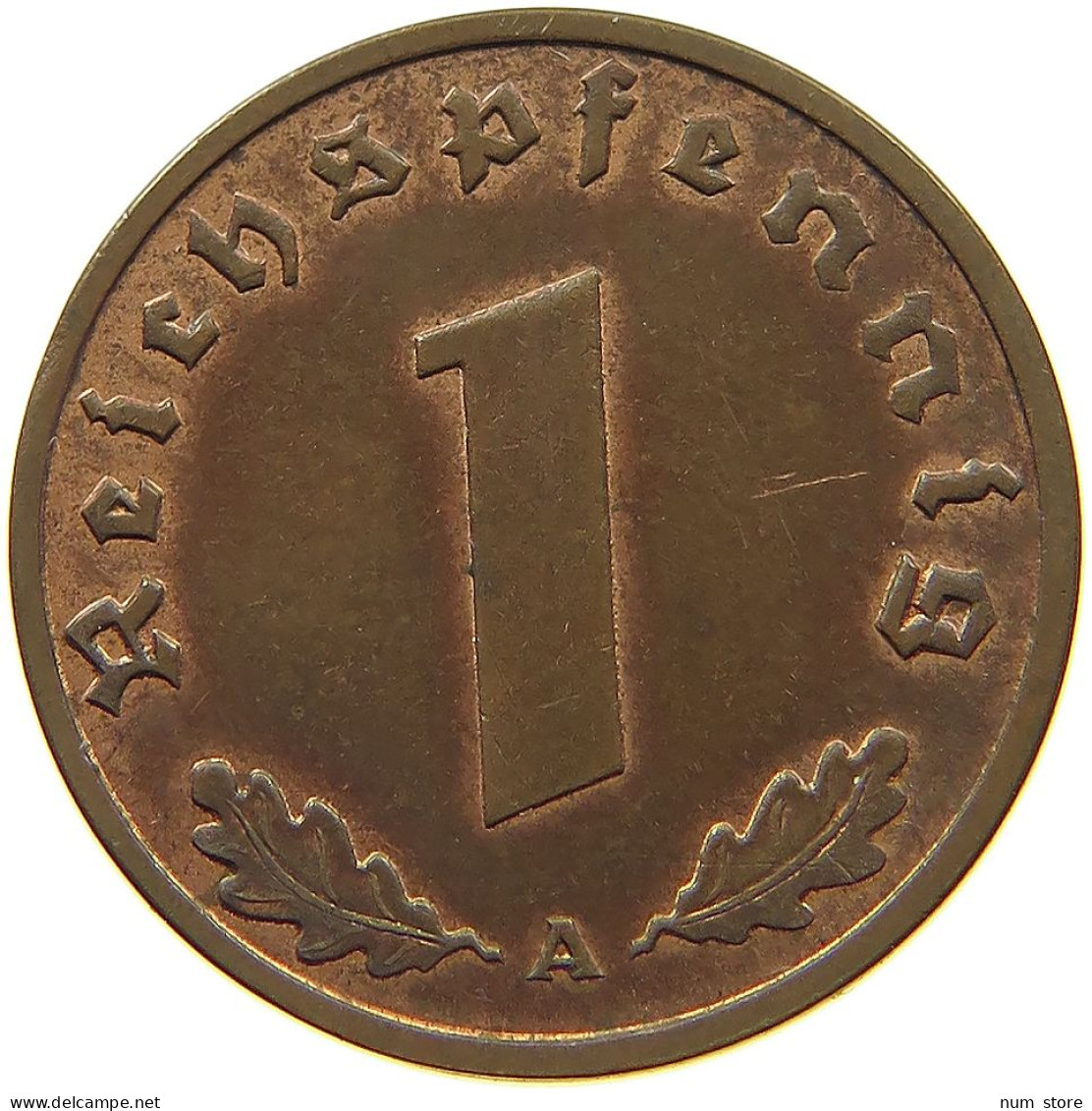 DRITTES REICH REICHSPFENNIG 1938 A  #MA 100091 - 1 Reichspfennig