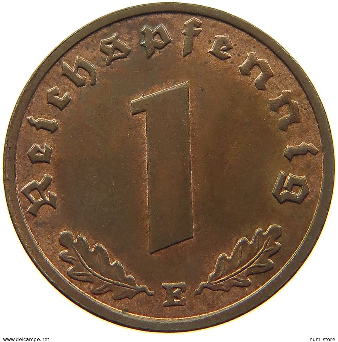 DRITTES REICH REICHSPFENNIG 1938 E  #MA 100087 - 1 Reichspfennig
