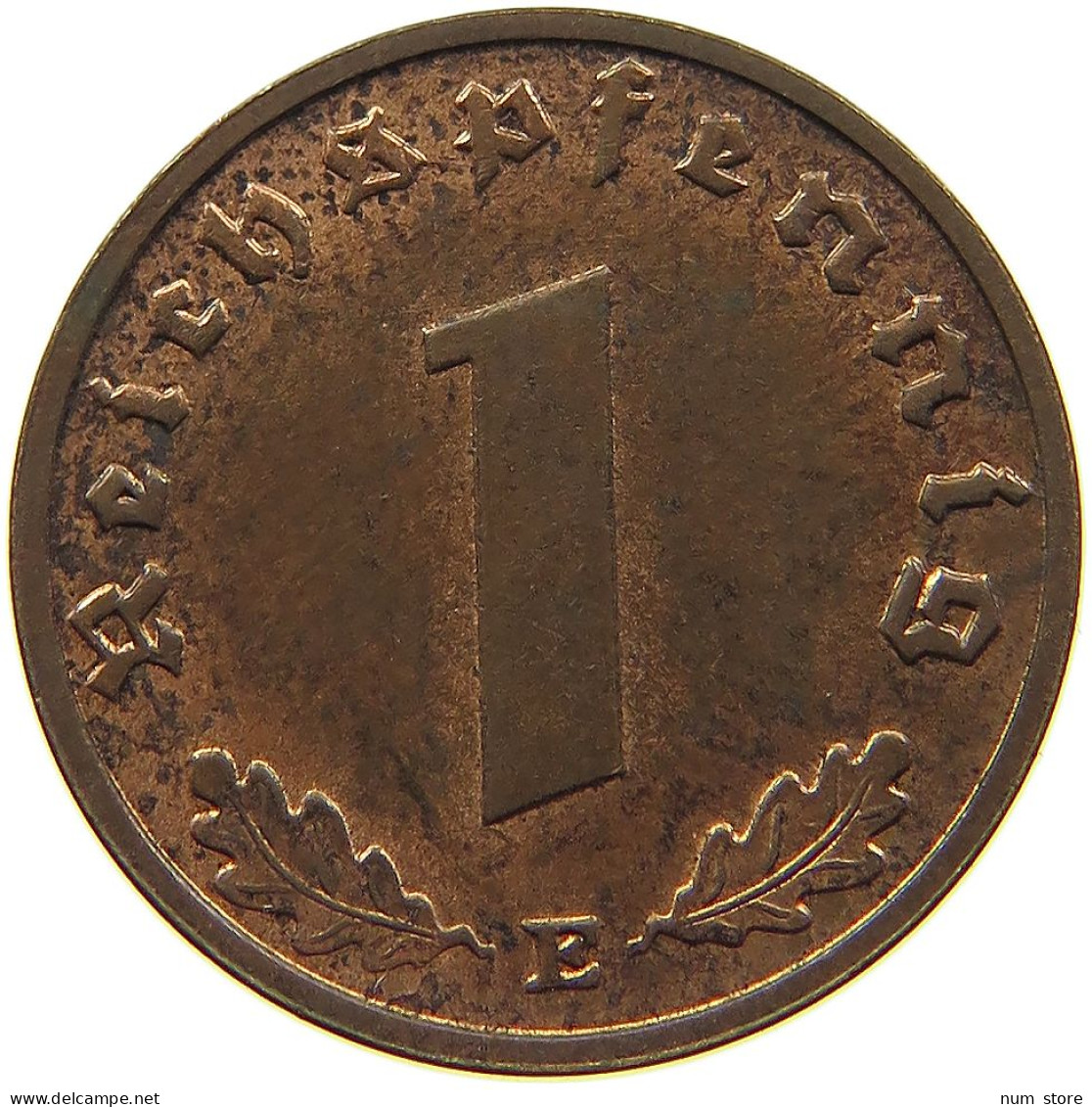 DRITTES REICH REICHSPFENNIG 1938 E  #MA 100102 - 1 Reichspfennig