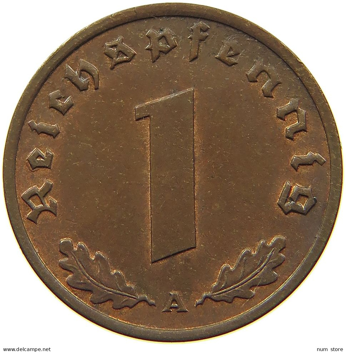 DRITTES REICH REICHSPFENNIG 1938 A  #MA 100077 - 1 Reichspfennig