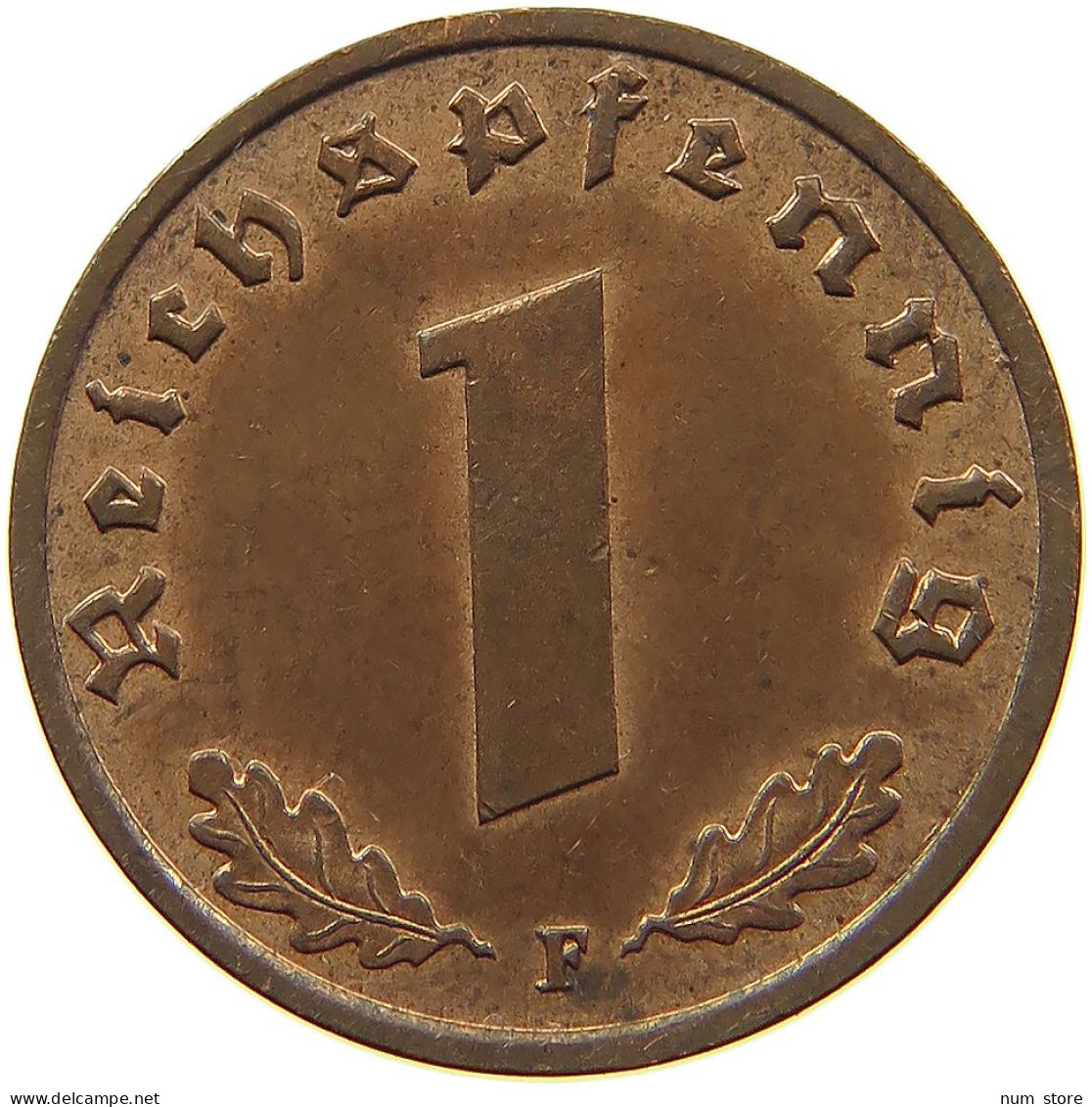 DRITTES REICH REICHSPFENNIG 1937 F  #MA 100109 - 1 Reichspfennig