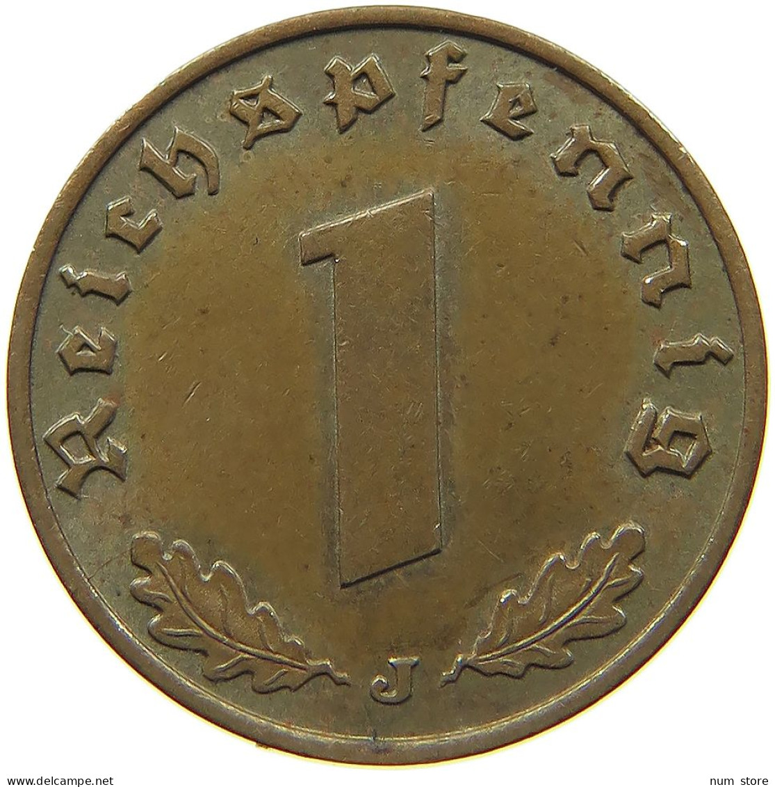 DRITTES REICH REICHSPFENNIG 1937 J  #MA 100089 - 1 Reichspfennig