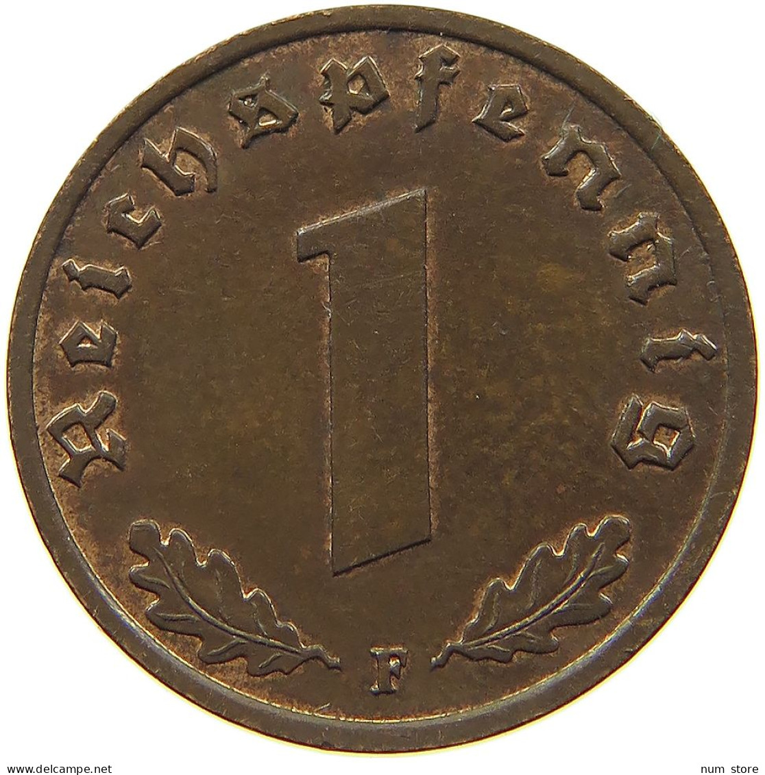 DRITTES REICH REICHSPFENNIG 1937 F  #MA 100081 - 1 Reichspfennig